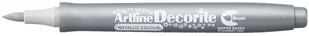 TOMA Artline Decorite Brush, marker permanentny metaliczny, srebrny - Przybory szkolne - miniaturka - grafika 1