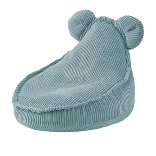 MISIOO Huggy Bear Fotel 68x45 niebieski sztruks premium - Krzesła obrotowe dla dzieci - miniaturka - grafika 1