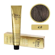 Farby do włosów i szampony koloryzujące - Fanola 4.0 Oro Puro Therapy Keratin Color 100 ML średni brąz HC-18-03 - miniaturka - grafika 1