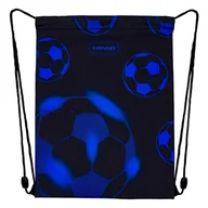 Worki na buty - Astra Head Worek Szkolny Na Obuwie Na Buty Trening WF Basen Sportowy Gimnastyczny Do Szkoły Blue Football - miniaturka - grafika 1