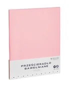 Prześcieradła - Prześcieradło 200 x 220 Baw bez Gumki Simply Puder - miniaturka - grafika 1