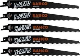 BAHCO 5 x Bimetaliczny brzeszczot do pił szablastych do gipsu i płyt 150/7 3942-150-7-SL-5P - Brzeszczoty - miniaturka - grafika 1