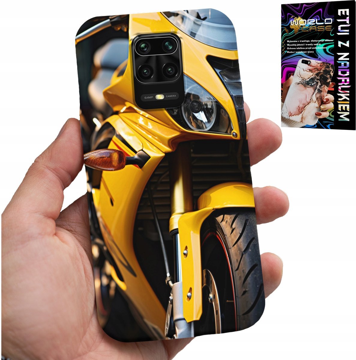 ETUI DO XIAOMI NOTE 9 PRO / 9S - MOTOR MOTOCYKL FAN OBUDOWA CASE PLECKI