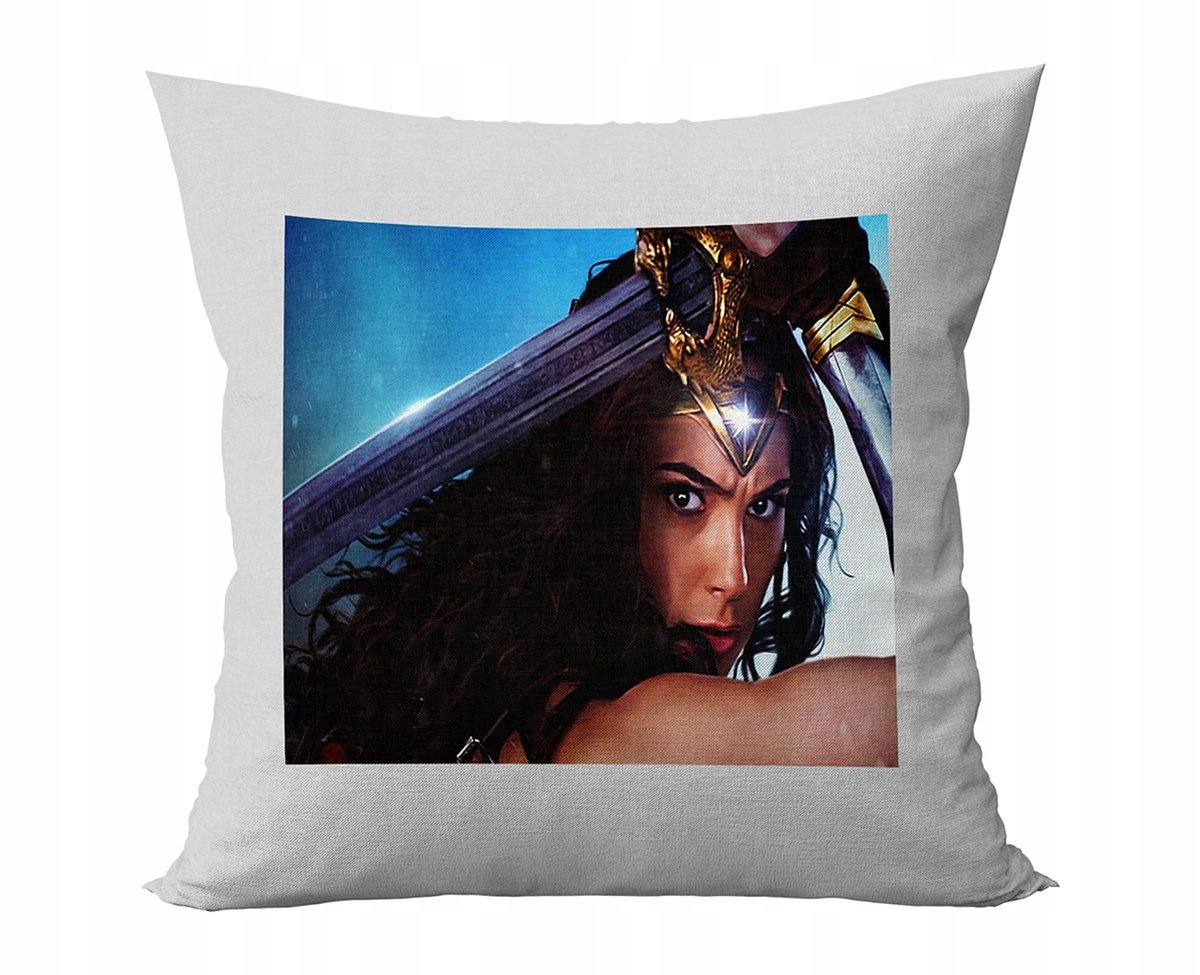 PODUSZKA PERSONALIZOWANA WONDER WOMAN FILMY POMYSŁ NA PREZENT WZORY