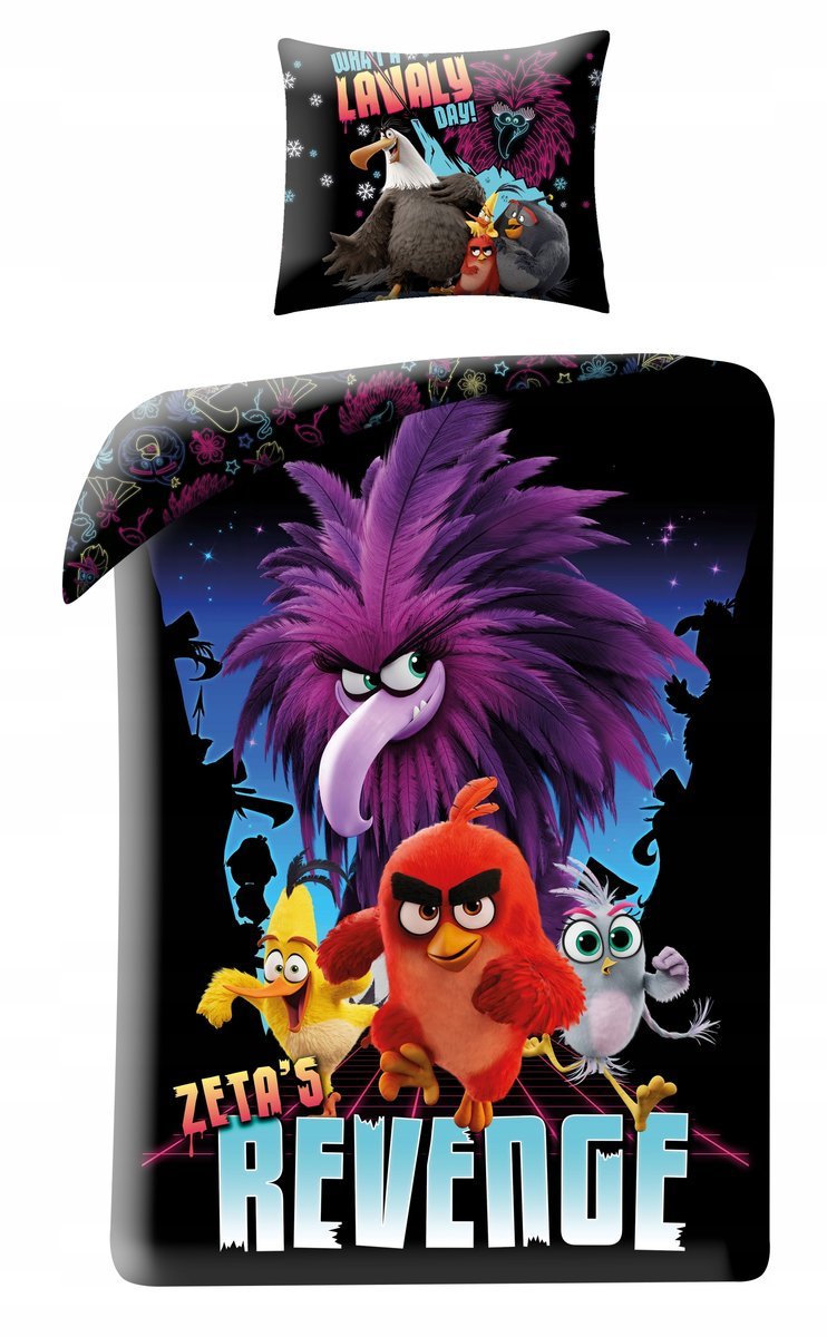 Pościel dziecięca ANGRY BIRDS 160 x 200 cm Halantex 100% bawełna ptaki gra