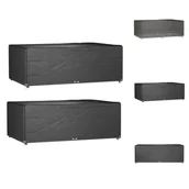 Pokrowce na meble ogrodowe - vidaXL Pokrowce na meble ogrodowe 2 szt. 12 oczek 213x132x75 cm Prostokątne - Pokrowce ochronne na meble ogrodowe - miniaturka - grafika 1