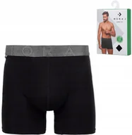 Majtki męskie - Bokserki Męskie Majtki BAMBUSOWE Gładkie KLASYCZNE DOPASOWANE MORAJ - XL - miniaturka - grafika 1