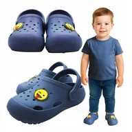 Moda i Uroda OUTLET - Klapki dziecięce piankowe basenowe LEKKIE miękkie z paskiem wygodne 23/24 - miniaturka - grafika 1