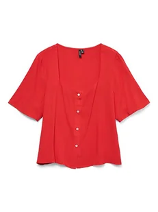 Vero Moda Bluzka w kolorze czerwonym - Bluzki damskie - miniaturka - grafika 1