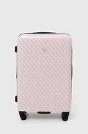 Walizki - Guess walizka kolor różowy - miniaturka - grafika 1
