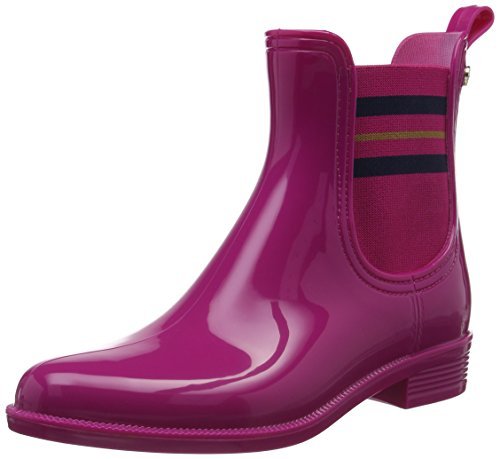 Tommy Hilfiger Damskie kalosze O1285dette 7r, różowy - Pink Very Berry 501-37 eu