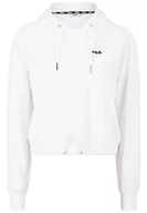 Bluzy damskie - FILA Damska bluza z kapturem BAALBERGE Cropped Bright White, L, Bright White, L - miniaturka - grafika 1