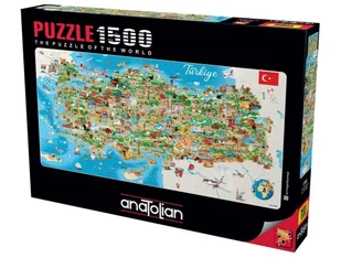 Puzzle 1500 Mapa Turcji Nowa - Puzzle - miniaturka - grafika 1