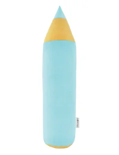 Poduszka Kredka Velvet SKY BLUE - Kołdry i poduszki dla dzieci - miniaturka - grafika 1