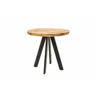 Stoły - Invicta Interior Stół iron craft 80 cm okrągły mango 39400 - miniaturka - grafika 1