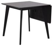 Stoły - Stół do jadalni Roxby, stół rozkładany, mały stół, czarny - miniaturka - grafika 1