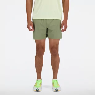 Spodenki męskie New Balance MS41286DEK  zielone - Spodenki męskie - miniaturka - grafika 1