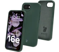 Etui i futerały do telefonów - Bizon Silikonowe etui Soft Case do iPhone 16e, ciemnozielone - miniaturka - grafika 1