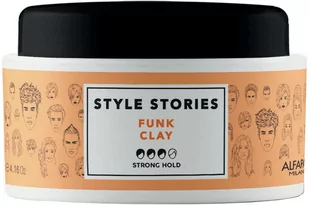 Alfaparf Style Stories Funk Clay Pasta mocno utrwalająca do stylizacji włosów na bazie glinki 100ml 17033 - Kosmetyki do stylizacji włosów - miniaturka - grafika 1