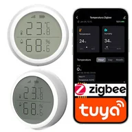 Rejestratory do monitoringu - Czujnik temperatury i wilgotności ZIGBEE TUYA z ekranem LCD - miniaturka - grafika 1
