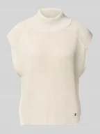 Kamizelki damskie - Bezrękawnik z detalem z logo - miniaturka - grafika 1