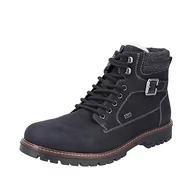 Półbuty męskie - Rieker Męskie buty sznurowane F3642, czarny, 45 EU - miniaturka - grafika 1