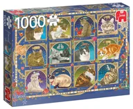 Puzzle - Jumbo Puzzle 1000 PC Westering Horoskop z kotami G3 - miniaturka - grafika 1