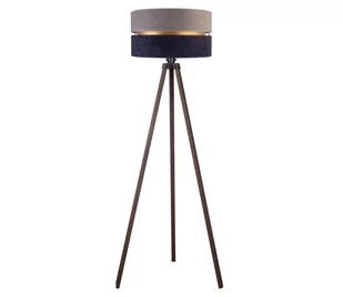 Lampa podłogowa DUO 1xE27/60W/230V szare/niebieski/brązowy - Lampy stojące - miniaturka - grafika 1