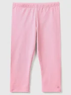 Legginsy - Benetton Legginsy w kolorze jasnoróżowym - miniaturka - grafika 1