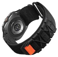 Akcesoria do smartwatchy - opaska pasek bransoleta NYLON LINE Samsung Galaxy Watch Ultra 47mm czarna - miniaturka - grafika 1