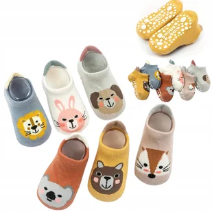 SKARPETKI DZIECIĘCE ANTYPOŚLIZGOWE ROZM 1-3 LATA KOLOROWE UROCZE DLA DZIECI - Skarpetki dla dzieci - miniaturka - grafika 1