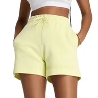 Spodnie sportowe damskie - Spodenki New Balance WS41550LLT - żółte - miniaturka - grafika 1