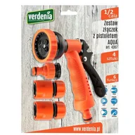 Inne akcesoria do nawadniania - Zestaw złączek 1/2 cala z pistoletem 6 funkcji AQUA - miniaturka - grafika 1