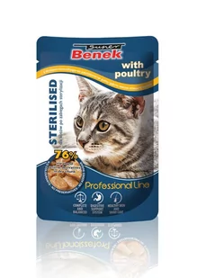 Benek Super Adult w sosie Sterilised 100g KBEN067_PAK12 - Mokra karma dla kotów - miniaturka - grafika 1