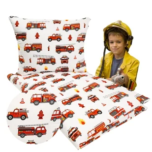 Komplet Pościeli Dziecięcej 100x135 + 50x60 Straż Biała 100% Bawełna Polski Producent - Pościel dla dzieci Komplet Pościeli Dziecięcej 100x135 + 50x60 Straż Biała 100% Bawełna Polski Producent - Pościel dla dzieci - miniaturka - grafika 1
