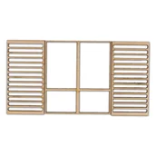 Dekoratorstwo - EKO-DECO, dekor, okno z okiennicami - miniaturka - grafika 1