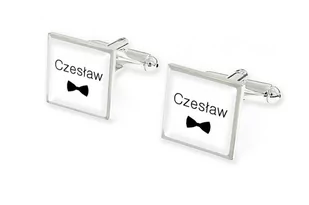 Spinki Dla Mężczyzn Imieniem Czesław 3D - Spinki do mankietów i krawatów - miniaturka - grafika 1