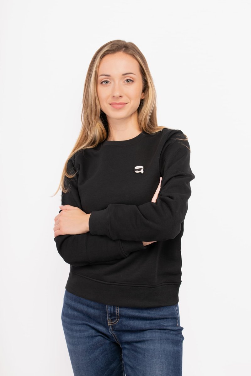 Bluza damska Karl Lagerfeld 245W1810 czarny - XL