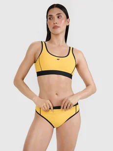 4F Góra od bikini damska 4FWSS25UBKTF077-71S Żółty Roz. L - Stroje kąpielowe - miniaturka - grafika 1