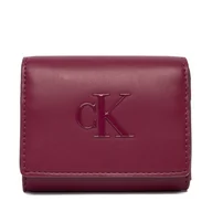 Portfele - Portfel Calvin Klein Bold Ck Medium Bifold LV04F1047G Różowy - miniaturka - grafika 1