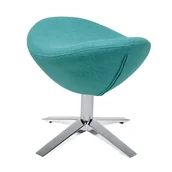 Fotele - King Home Podnóżek EGG SZEROKI turkusowy.12 wełna stal HE-066.SHO12.OTTO [9998837] - miniaturka - grafika 1