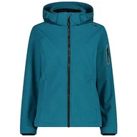 Kurtki damskie - CMP damska kurtka Softshell z odpinanym kapturem, Teal, 48 - miniaturka - grafika 1