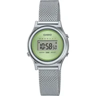 Zegarki męskie - Casio Vintage zegarek w stylu retro z zieloną tarczą LA700WEM-3AEF - miniaturka - grafika 1