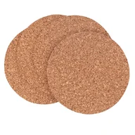 Pozostałe akcesoria kuchenne - Komplet 4 Podkła Okrągłych Śr.20cm Korek Naturalny Lumarko - miniaturka - grafika 1