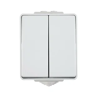 Efapel Włącznik podwójny SZARY IP65 WATERPROOF - Wyłączniki światła i elektryczne - miniaturka - grafika 1
