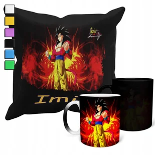 Zestaw Kubek Magiczny + Poszewka Z Poduszką-Prezent Dragonball Anime + Imię - Gadżety dla niej i dla niego - miniaturka - grafika 1