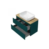 Szafki łazienkowe - Defra Como D80 Szafka podumywalkowa 79,9x50x40 cm ciemny zielony mat 123-D-08056 - odbiór osobisty: Kraków, Warszawa - miniaturka - grafika 1