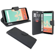 Etui i futerały do telefonów - Wiko View Go etui na telefon komórkowy kieszonka etui z klapką pokrowiec ochronny na smartfona czarny - miniaturka - grafika 1