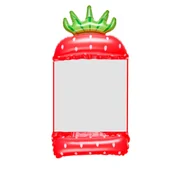 Suche baseny - Materac dmuchany plażowy hamak wodny leżak fotel krzesło do pływania basenu truskawka - miniaturka - grafika 1