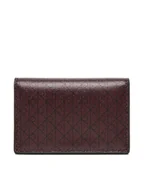Portfele - Calvin Klein Mały Portfel Damski Emblem Aop Accordion Cardcase LV04F1083G Bordowy - miniaturka - grafika 1